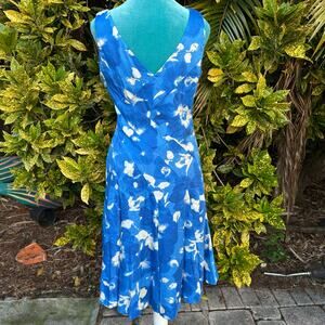 Lauren Ralph Lauren Women 10 Cotton fully lined side zip sleeveless knee length